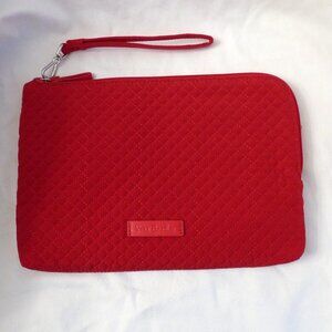 Vera Bradley Large Iconic Cardinal Red Wristlet Clutch RFID Protection NWOT